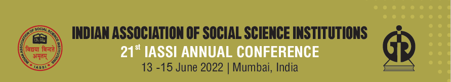 21st Annual Conference of the Indian Association of Social Science Institutions (IASSI) will be held during 13-15 June, 2022 at IGIDR