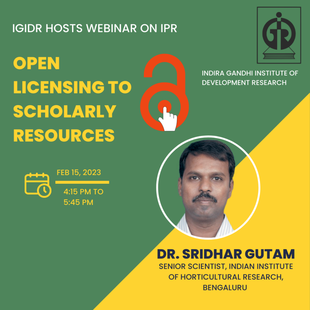 Open Licensing to Scholarly Resources